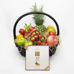 公司送禮品果籃：小型16吋名貴Godiva朱古力禮品果籃